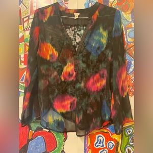 Anthropologie Tiny Tulipano Floral Blouse